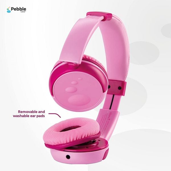Produktbild: Pebble Gear - KIDS HEADPHONES, Kinder-Kopfh&ouml;rer, Stereo, pink