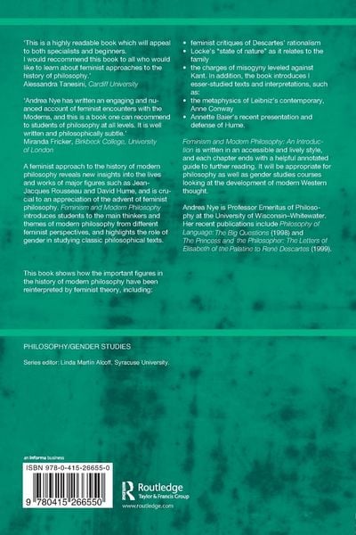 Produktbild: Feminism and Modern Philosophy