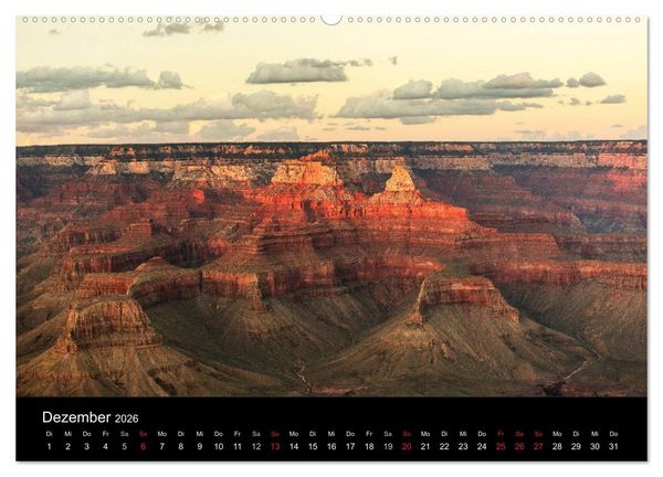 Produktbild: Grand Canyon - Wunder der Natur (hochwertiger Premium Wandkalender 2026 DIN A2 quer), Kunstdruck in Hochglanz