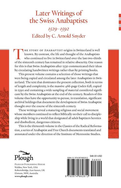 Produktbild: Later Writings of the Swiss Anabaptists