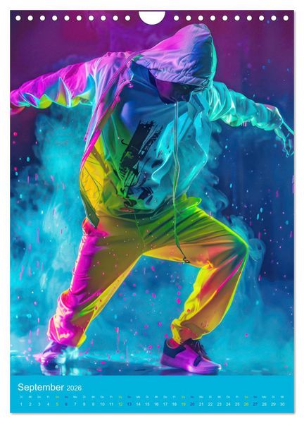 Produktbild: Hip-hop Begeisterung (Wandkalender 2026 DIN A4 hoch), CALVENDO Monatskalender