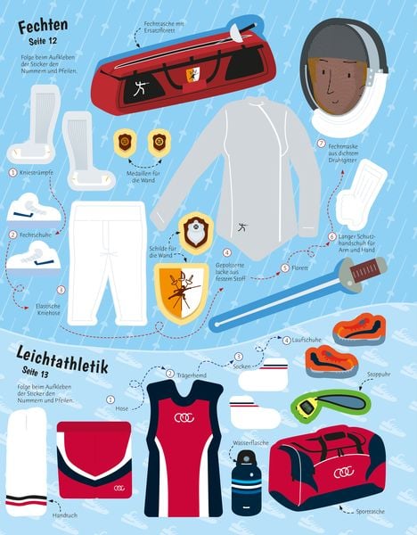 Produktbild: Mein Anzieh-Stickerbuch: Sportarten aus aller Welt