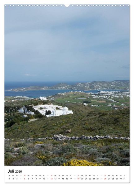 Produktbild: Liebenswertes Paros, Insel der Kykladen (hochwertiger Premium Wandkalender 2026 DIN A2 hoch), Kunstdruck in Hochglanz