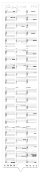 Produktbild: Streifenkalender 2027
