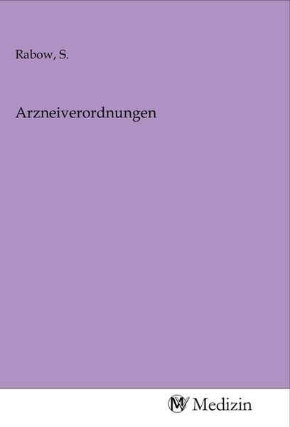 Produktbild: Arzneiverordnungen