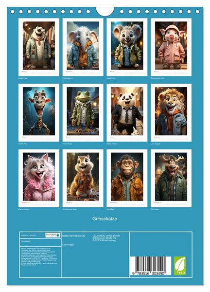 Produktbild: Grinsekatze (Wandkalender 2026 DIN A4 hoch), CALVENDO Monatskalender