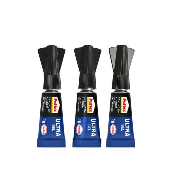 Produktbild: Pattex Kleben Pattex Sekundenkleber Ultra Gel Mini Trio, 3 1 g