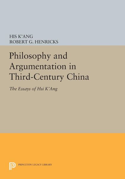 Produktbild: Philosophy and Argumentation in Third-Century China