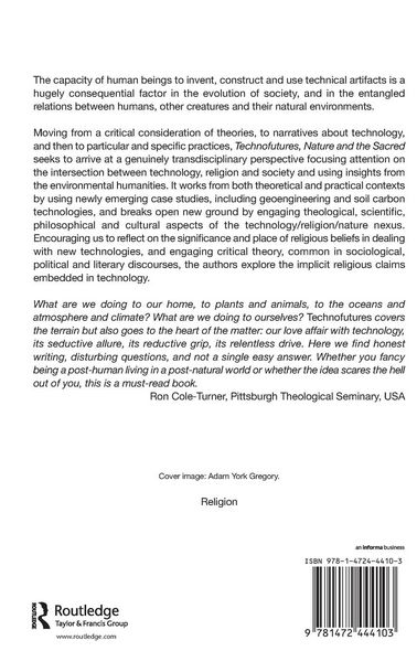 Produktbild: Technofutures, Nature and the Sacred