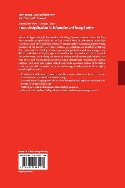Produktbild: Nanoscale Applications for Information and Energy Systems