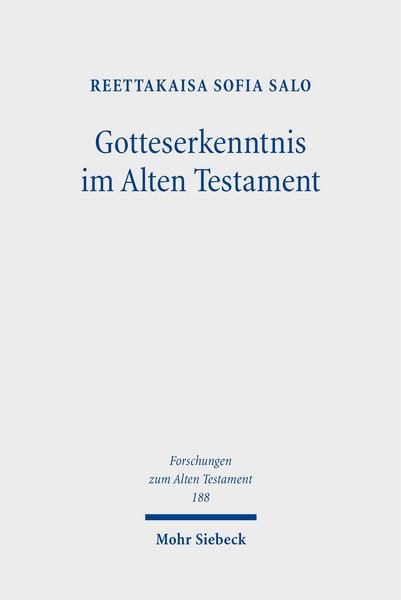 Produktbild: Gotteserkenntnis im Alten Testament