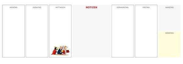 Produktbild: Uli Stein Wochenplaner 2027: Tischkalender