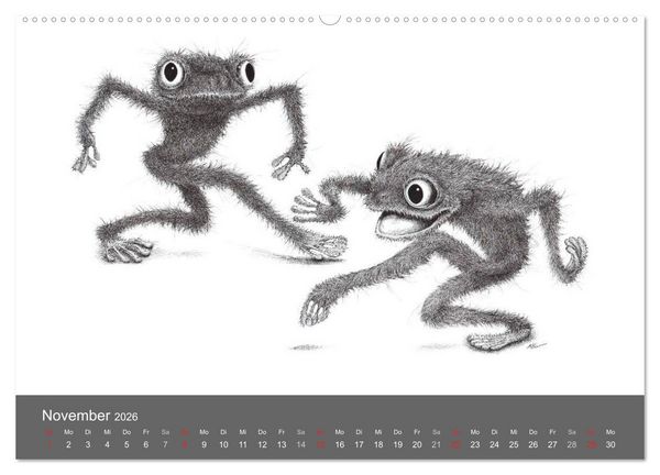 Produktbild: TIERONISCH (hochwertiger Premium Wandkalender 2026 DIN A2 quer), Kunstdruck in Hochglanz