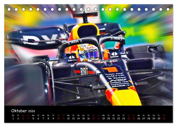 Produktbild: Formel 1 - Benzin im Blut (Tischkalender 2026 DIN A5 quer), CALVENDO Monatskalender