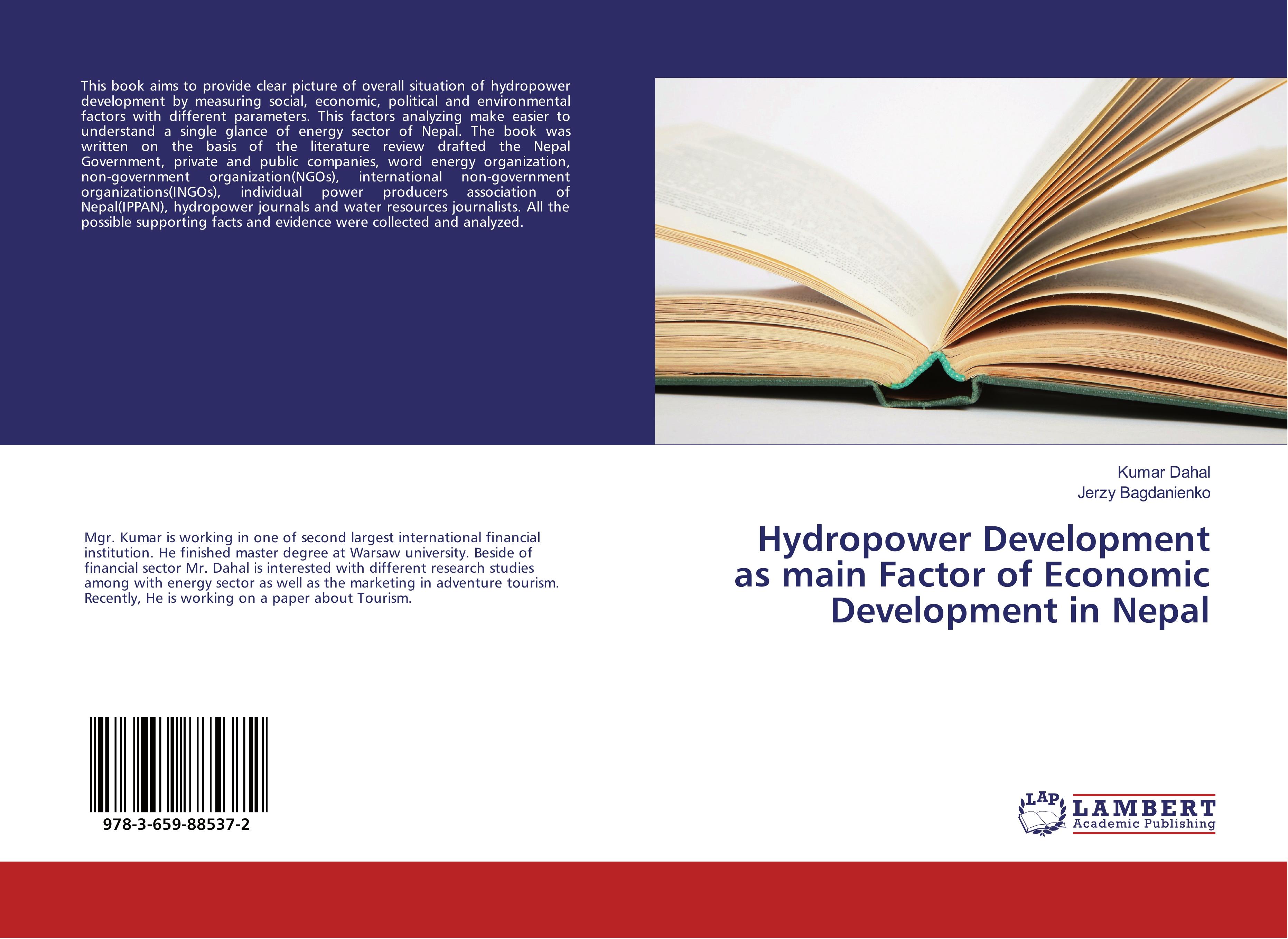 Produktbild: Hydropower Development as main Factor of Economic Development in Nepal