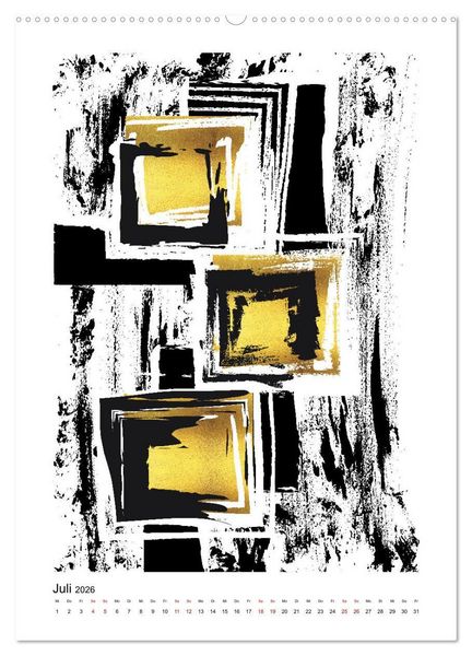 Produktbild: GRAFISCHE KUNST (hochwertiger Premium Wandkalender 2026 DIN A2 hoch), Kunstdruck in Hochglanz
