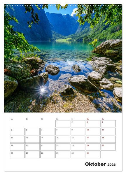 Produktbild: Urlaub in Oberbayern - zwischen Watzmann und Chiemsee (Wandkalender 2026 DIN A2 hoch), CALVENDO Monatskalender