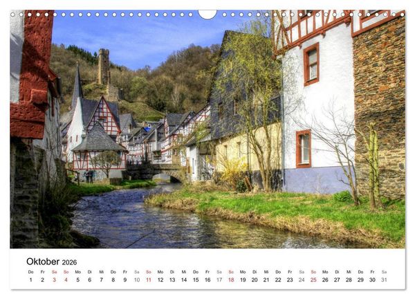Produktbild: Die sch&ouml;nsten Orte der Eifel (Wandkalender 2026 DIN A3 quer), CALVENDO Monatskalender