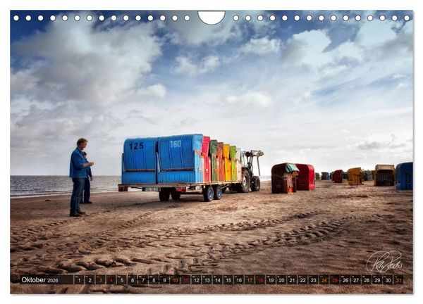 Produktbild: Friesland - Nordseebad Dangast / CH-Version (Wandkalender 2026 DIN A4 quer), CALVENDO Monatskalender