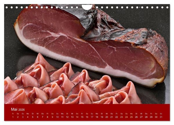 Produktbild: Schinken und Wurst (Wandkalender 2026 DIN A4 quer), CALVENDO Monatskalender