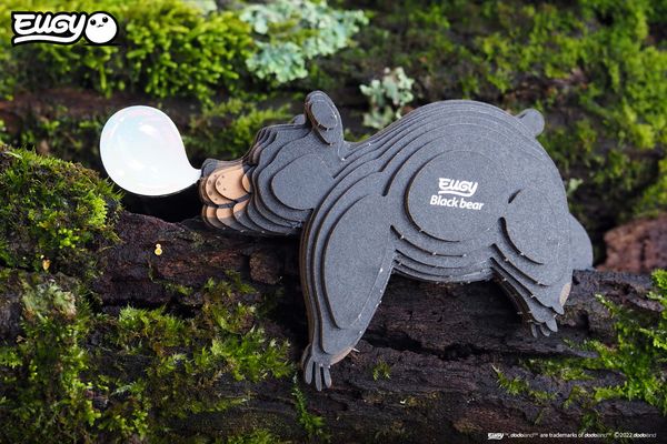 Produktbild: EUGY - 3D Bastelset Schwarzb&auml;r