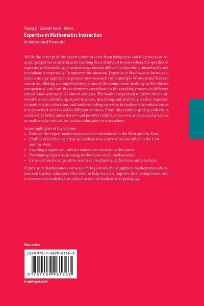 Produktbild: Expertise in Mathematics Instruction