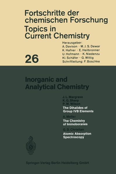 Produktbild: Inorganic and Analytical Chemistry