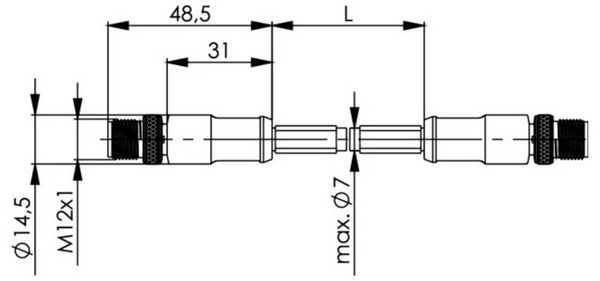 Produktbild: Teleg&auml;rtner 100017263 Verbindungsleitung Stecker 3m 1St.