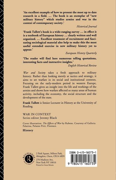Produktbild: War and Society in Early Modern Europe