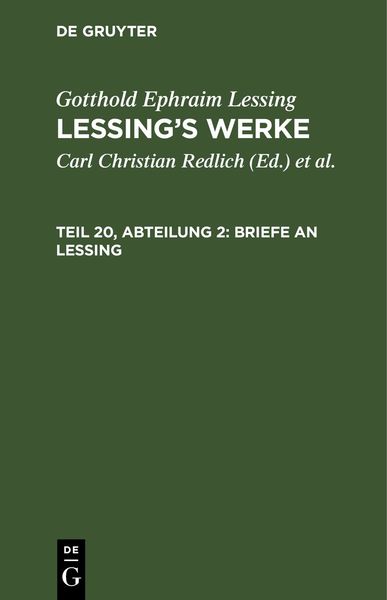 Produktbild: Briefe an Lessing