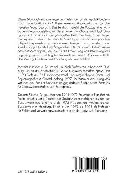 Produktbild: Das Regierungssystem der Bundesrepublik Deutschland