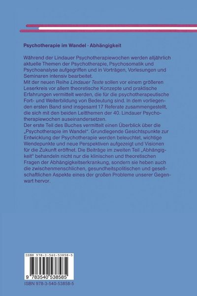 Produktbild: Psychotherapie im Wandel Abh&auml;ngigkeit