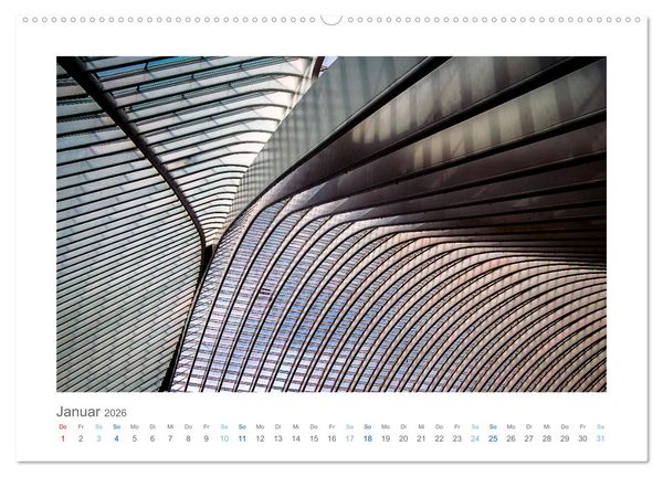 Produktbild: Architektonische Details aus Europa (hochwertiger Premium Wandkalender 2026 DIN A2 quer), Kunstdruck in Hochglanz