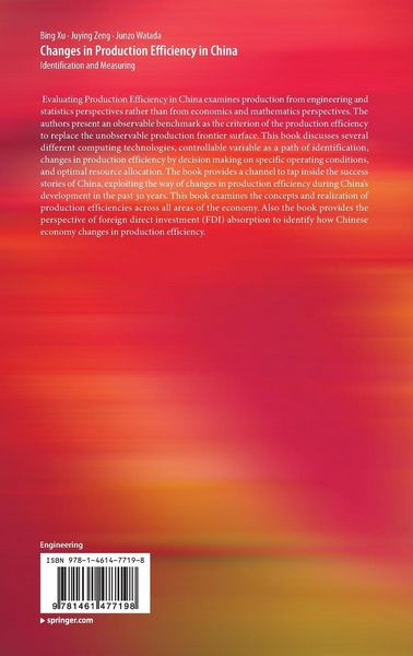 Produktbild: Changes in Production Efficiency in China