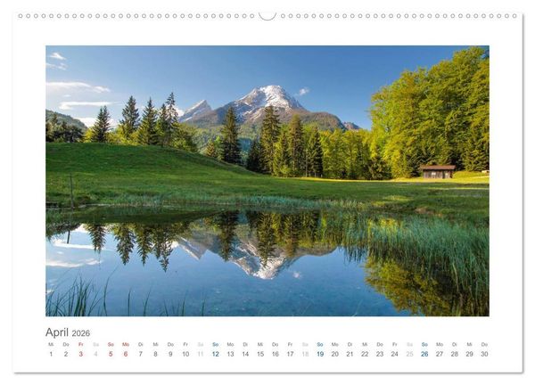 Produktbild: Berchtesgadener Alpen - Land von Watzmann und K&ouml;nigssee (Wandkalender 2026 DIN A2 quer), CALVENDO Monatskalender