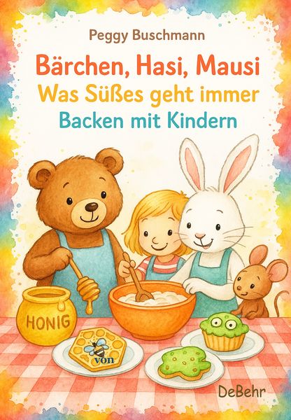 Bärchen, Hasi, Mausi – Was Süßes geht immer – Backen mit Kindern, Taschenbuch von Peggy Buschmann, Verlag DeBehr, 978-3-9872744-8-0
