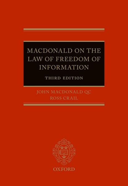 Produktbild: Macdonald on the Law of Freedom of Information