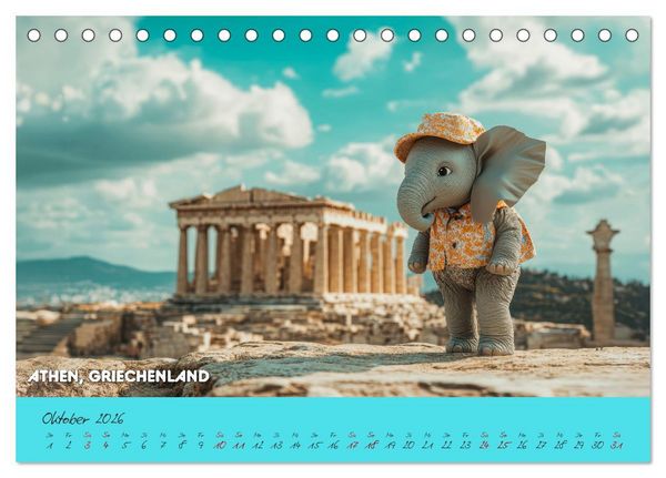 Produktbild: Die Mikrofanten auf Europareise (Tischkalender 2026 DIN A5 quer), CALVENDO Monatskalender