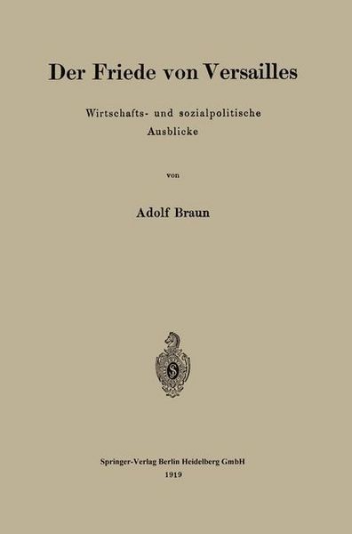 Produktbild: Der Friede von Versailles