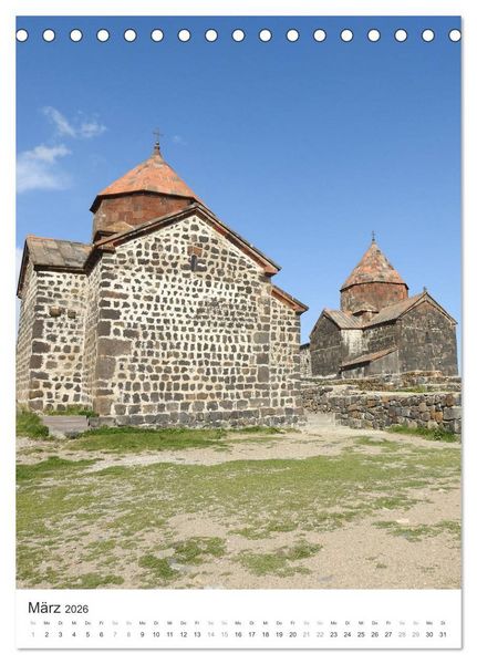Produktbild: Armenien KULT.P - Kultur - Kl&ouml;ster - Landschaften - Seidenstra&szlig;e (Tischkalender 2026 DIN A5 hoch), CALVENDO Monatskalender