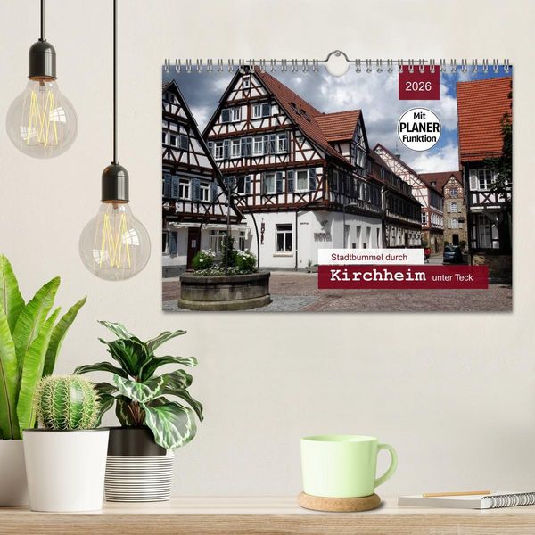Produktbild: Stadtbummel durch Kirchheim unter Teck (Wandkalender 2026 DIN A4 quer), CALVENDO Monatskalender