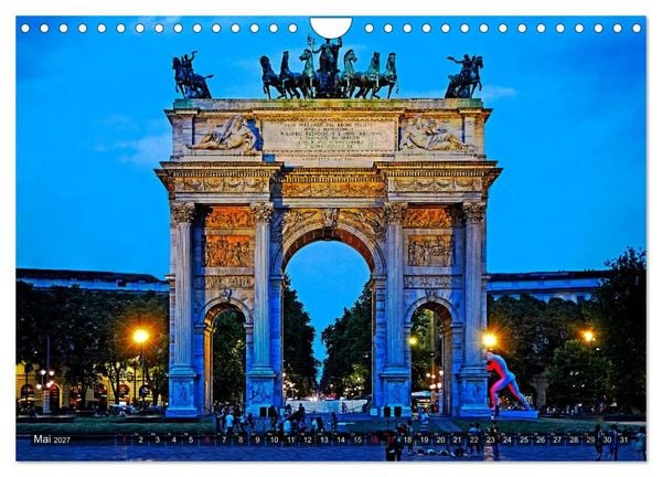 Produktbild: One Day Mailand (Wandkalender 2027 DIN A4 quer), CALVENDO Monatskalender