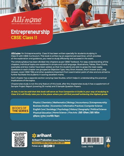 Produktbild: All In One Class 11th Entrepreneurship for CBSE Exam 2024