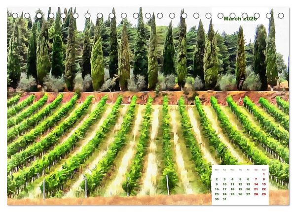 Produktbild: Umbrian Countryside (Desk Calendar 2026 DIN A5 landscape), CALVENDO 12 Month DeskCalendar