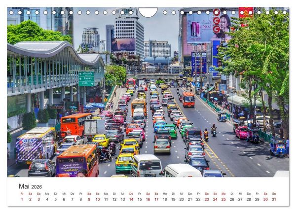 Produktbild: Bangkok - Die einzigartige Hauptstadt von Thailand. (Wandkalender 2026 DIN A4 quer), CALVENDO Monatskalender