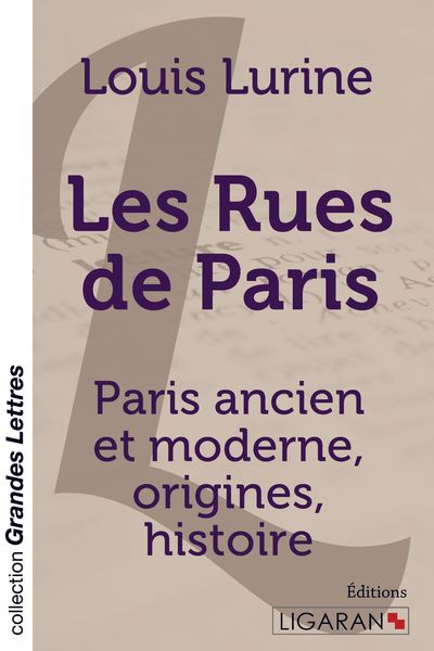 Produktbild: Les rues de Paris (grands caract&egrave;res)