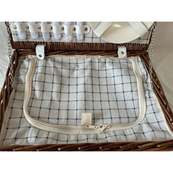 HTI-Living Picknickkorb für 2 Personen Finie Braun