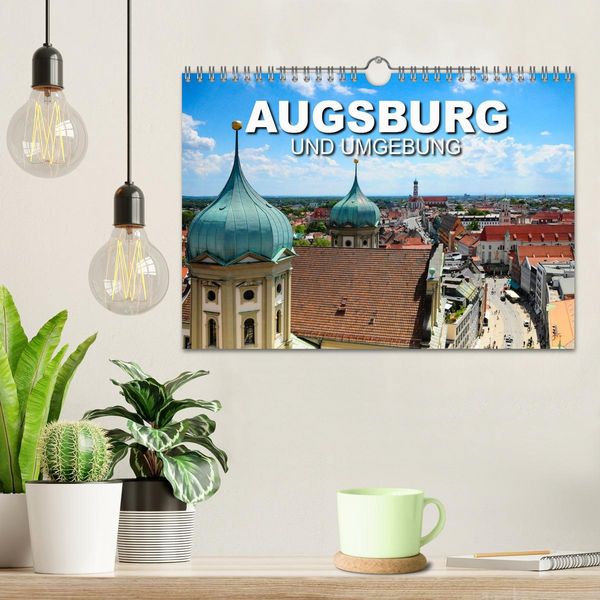 Produktbild: Augsburg und Umgebung (Wandkalender 2027 DIN A4 quer), CALVENDO Monatskalender