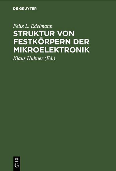 Produktbild: Struktur von Festk&ouml;rpern der Mikroelektronik