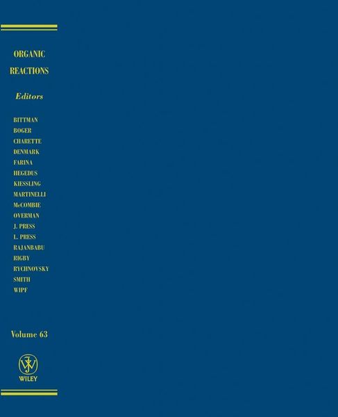 Produktbild: Organic Reactions, Volume 63
